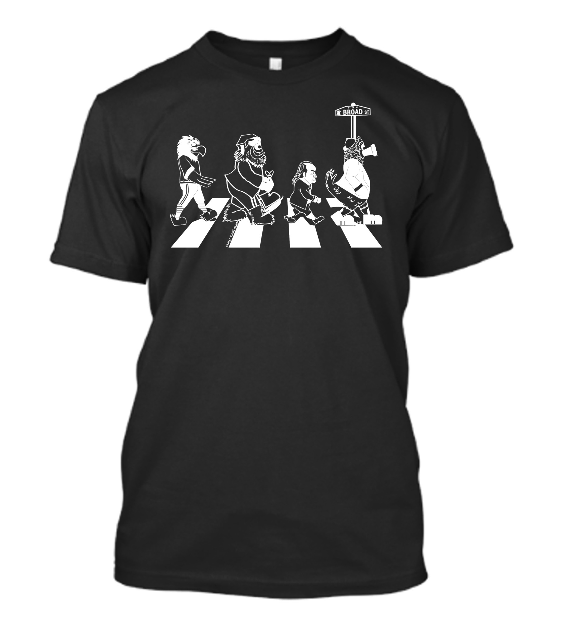 Philly Sports Teams Iconic Broad Street Walk Quartet T-Shirt
