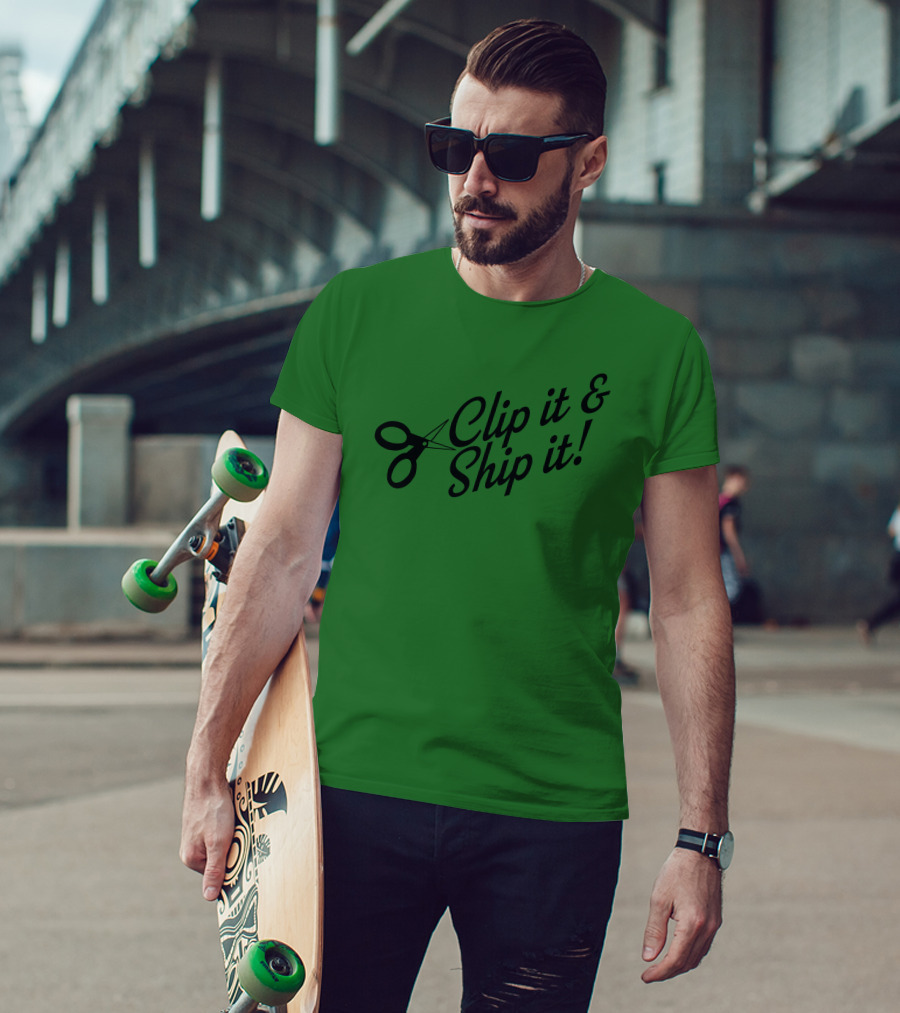 Bringdanoyz Clip It And Ship It Scissors T-Shirt