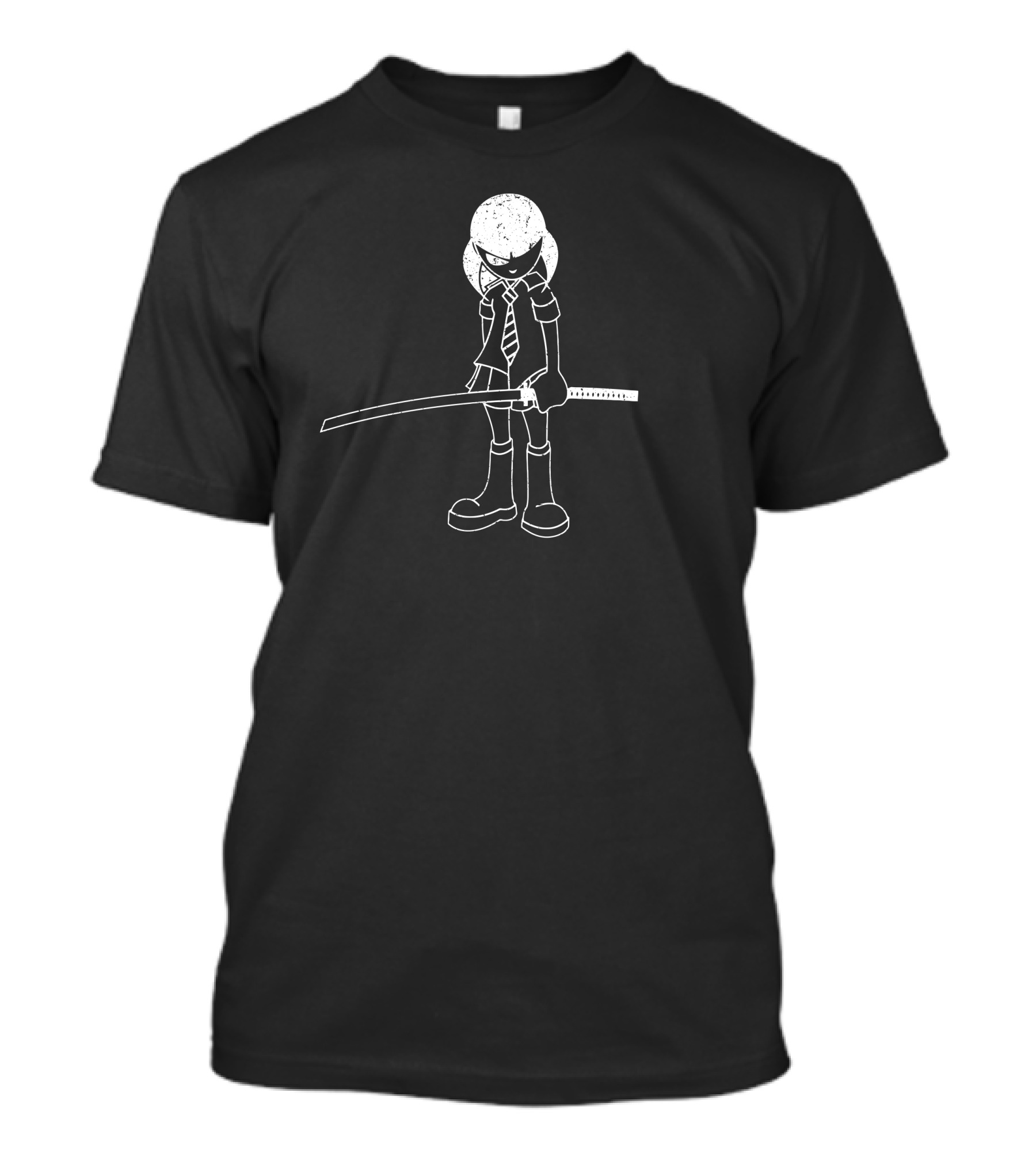 Clay Staub Cruel And Unusual Films Samurai Character Drawing T-Shirt