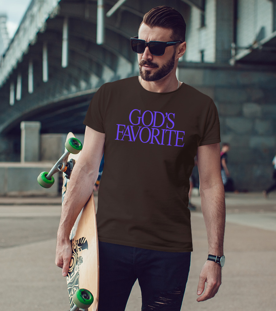 Lilipropaganda God's Favorite Text In Bold Purple Letters T-Shirt