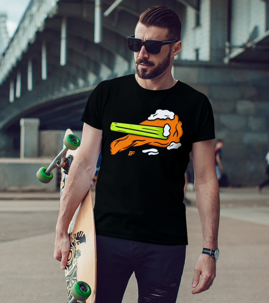 Buffalo Fanatics Wingsup Chicken Wing Celery #Wingsup T-Shirt