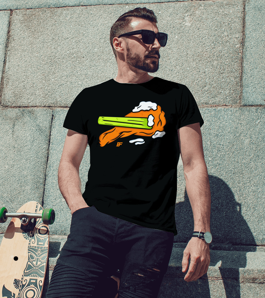 Buffalo Fanatics Wingsup Chicken Wing Celery #Wingsup T-Shirt
