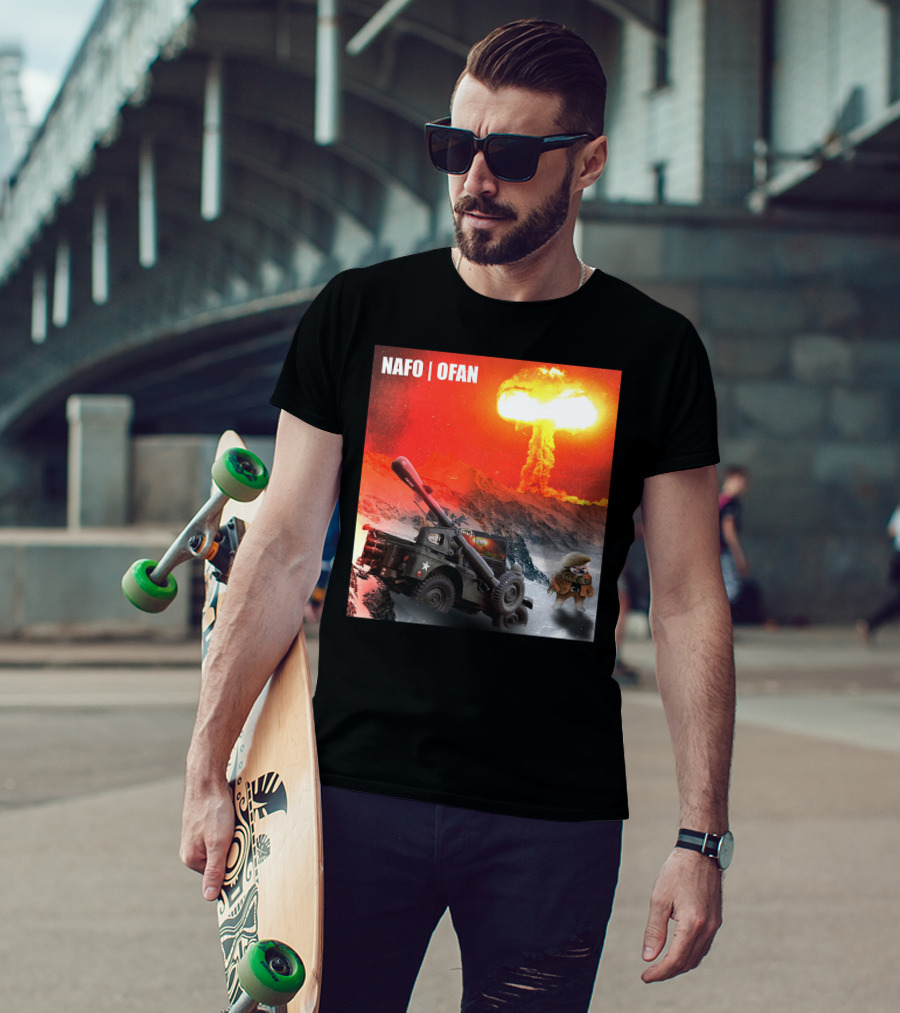 NAFO OFAN Crockett Rocket Explosion Scene T-Shirt
