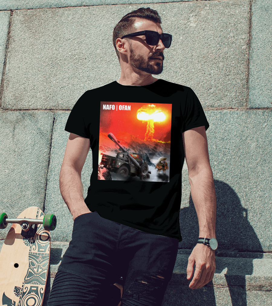 NAFO OFAN Crockett Rocket Explosion Scene T-Shirt