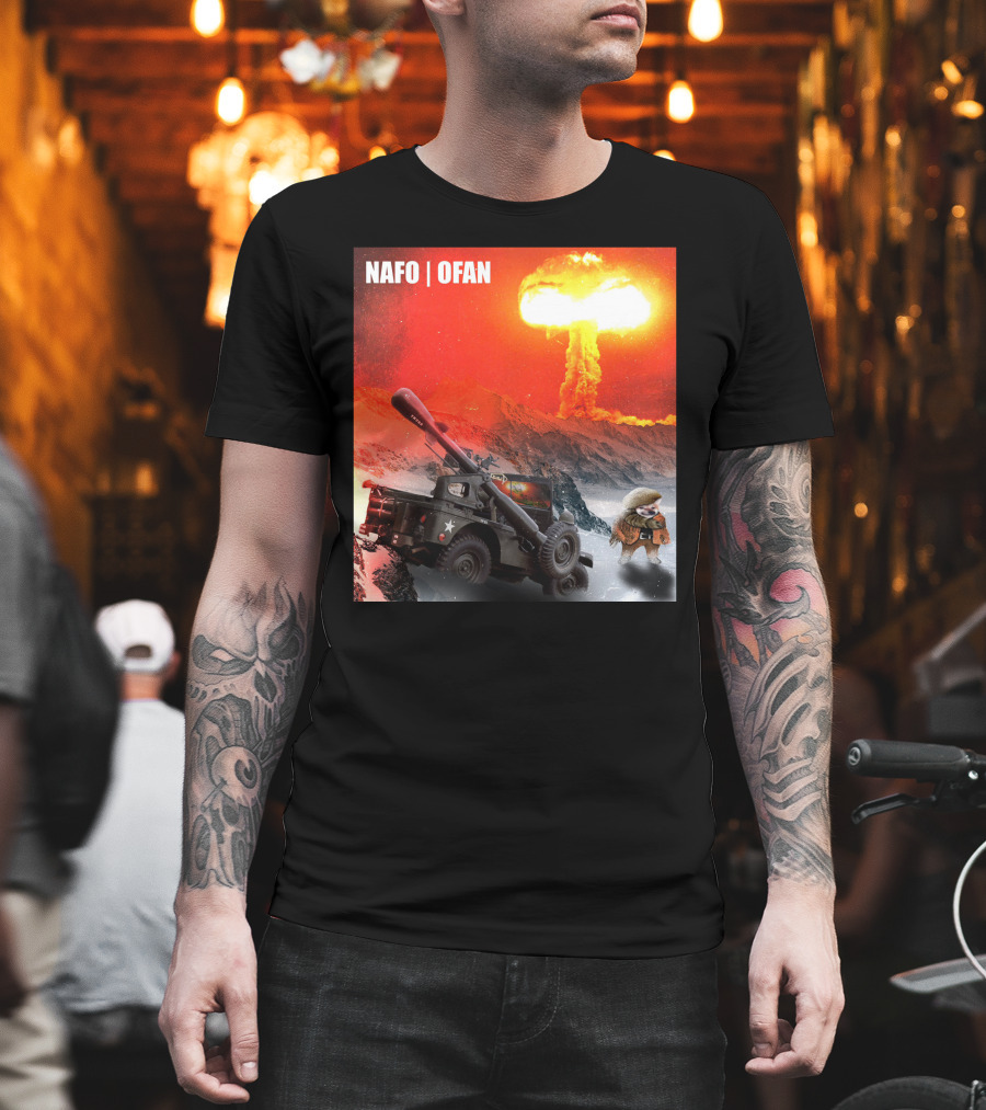 NAFO OFAN Crockett Rocket Explosion Scene T-Shirt