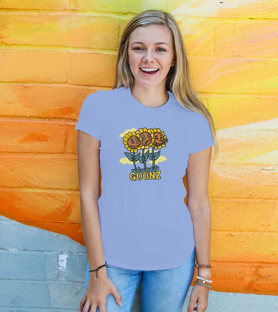 Cryptoon Goonz Flower Goonz Sunflower Faces T-Shirt