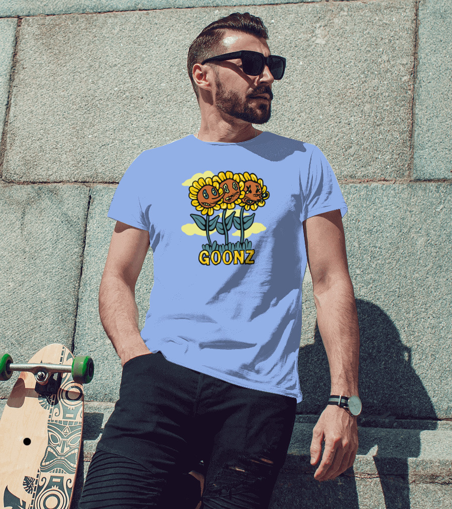 Cryptoon Goonz Flower Goonz Sunflower Faces T-Shirt