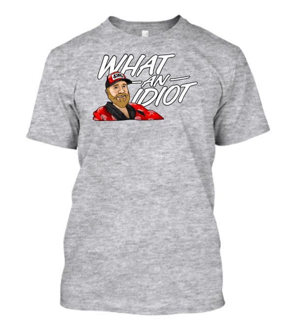 Couch Racer Who Says What An Idiot With Bearded Guy In Cap T-Shirt
