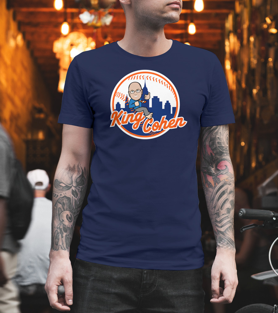 Jomboy Media Store King Cohen New York Baseball Icon Skyline T-Shirt