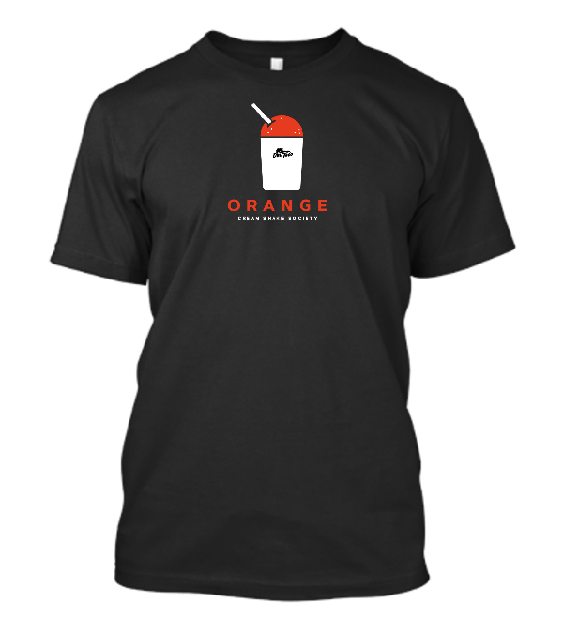 Del Taco Orange Cream Shake Society Retro Cup T-Shirt
