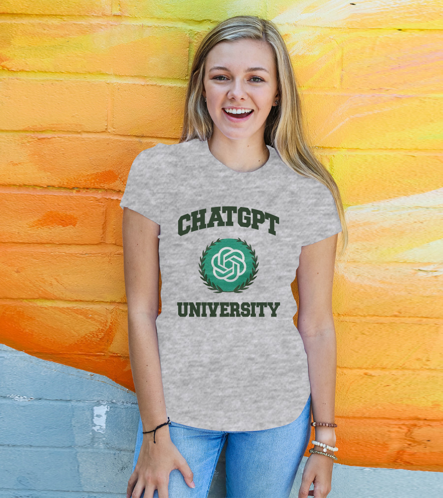 Shithead Steve Chatgpt University Laurel Emblem T-Shirt