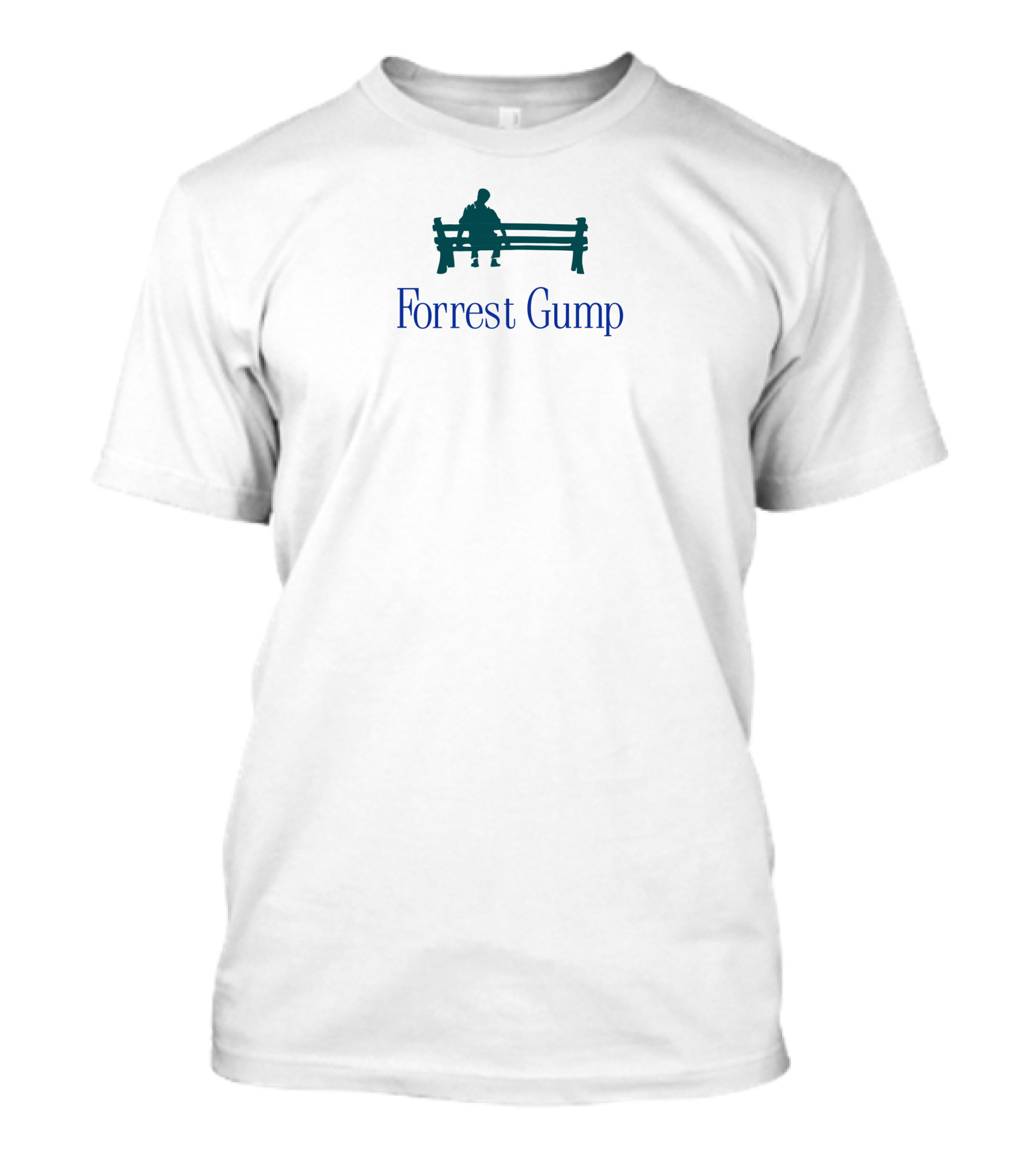 Forrest Gump Silhouette On Bench - Outlander Magazine T-Shirt