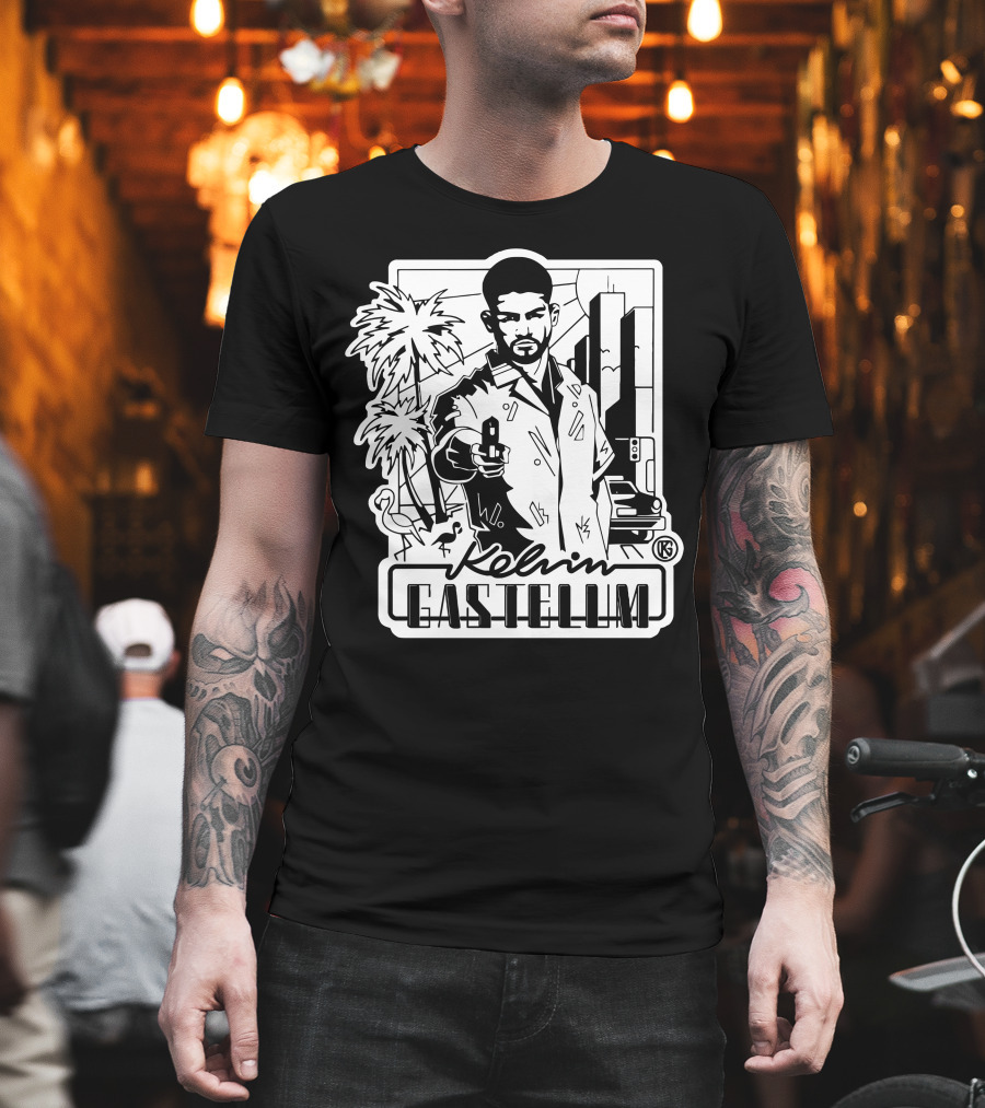 Kelvin Gastelum Urban Noir Street Scene T-Shirt