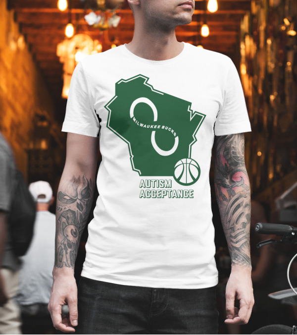 Aj Green Milwaukee Bucks Autism Acceptance T-Shirt Aj Green Milwaukee Bucks Autism Acceptance T-Shirt