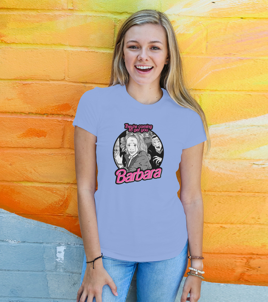 They're Coming To Get You Barbara Horror Scene Comic T-Shirt