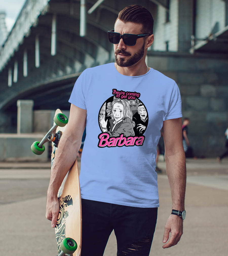 They're Coming To Get You Barbara Horror Scene Comic T-Shirt
