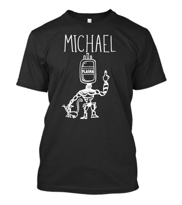 Zayn Malik Michael Plasma Robot With Cat T-Shirt