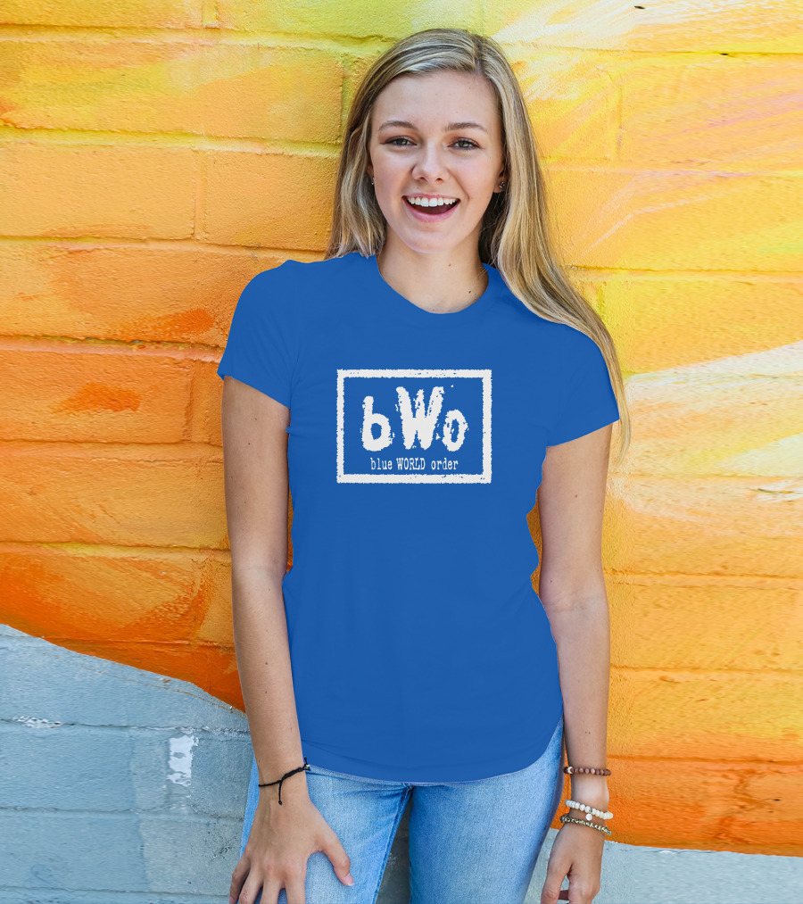 BWo Blue World Order Wrestling Inspired T-Shirt