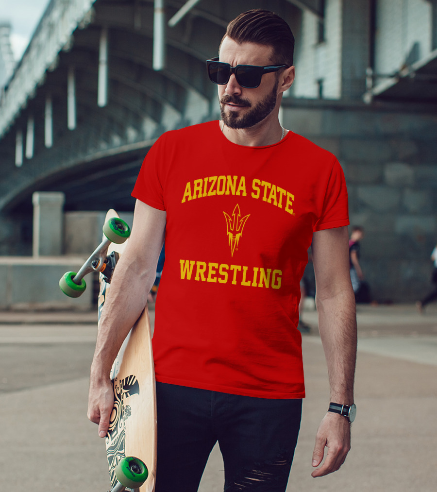 Arizona State Sun Devils Wrestling Fork T-Shirt