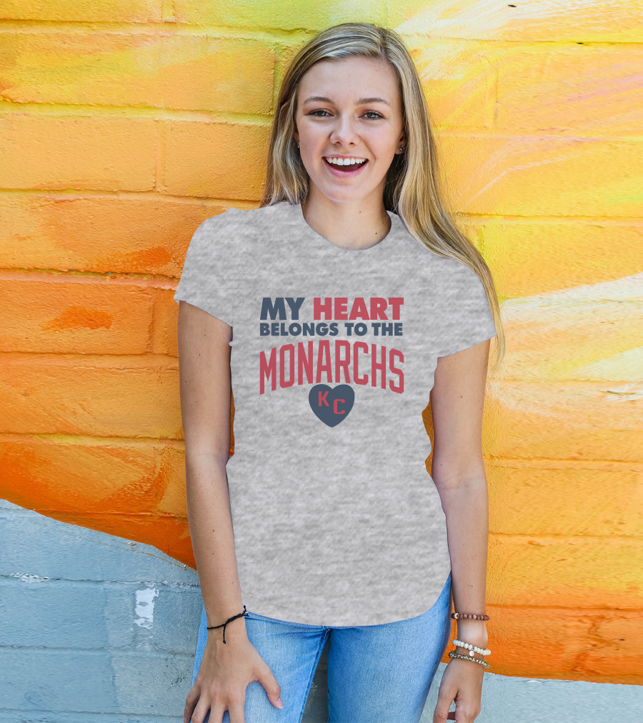 My Heart Belongs To The Monarchs KC T-Shirt