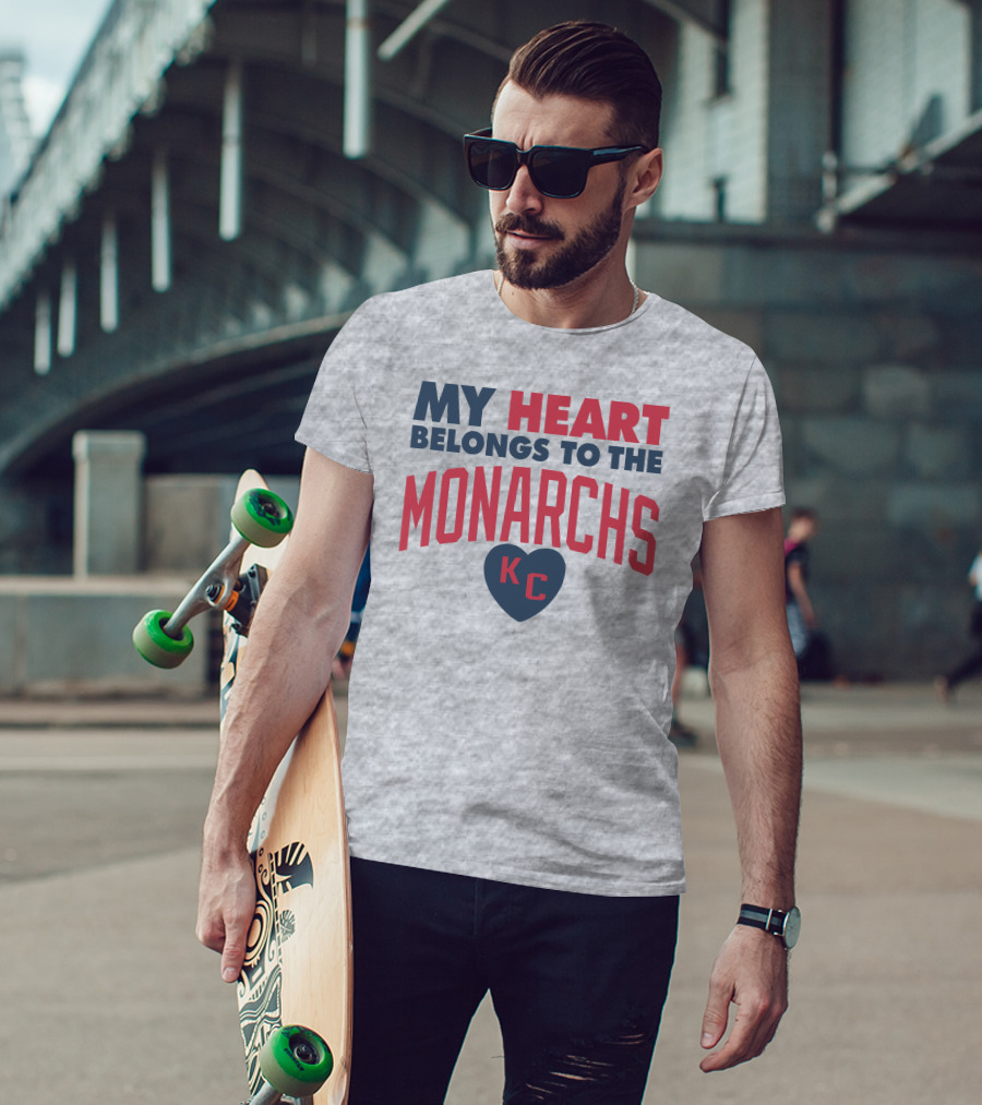 My Heart Belongs To The Monarchs KC T-Shirt