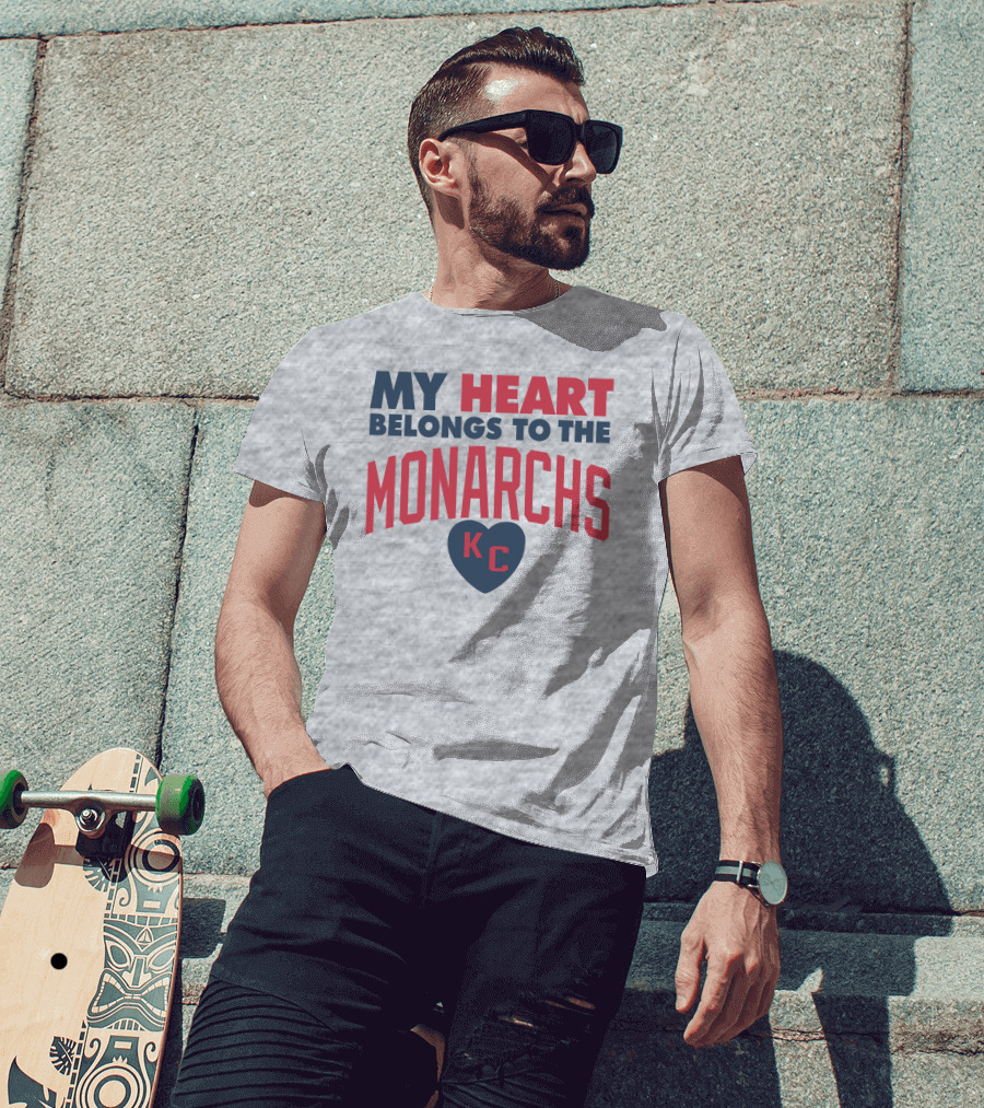 My Heart Belongs To The Monarchs KC T-Shirt