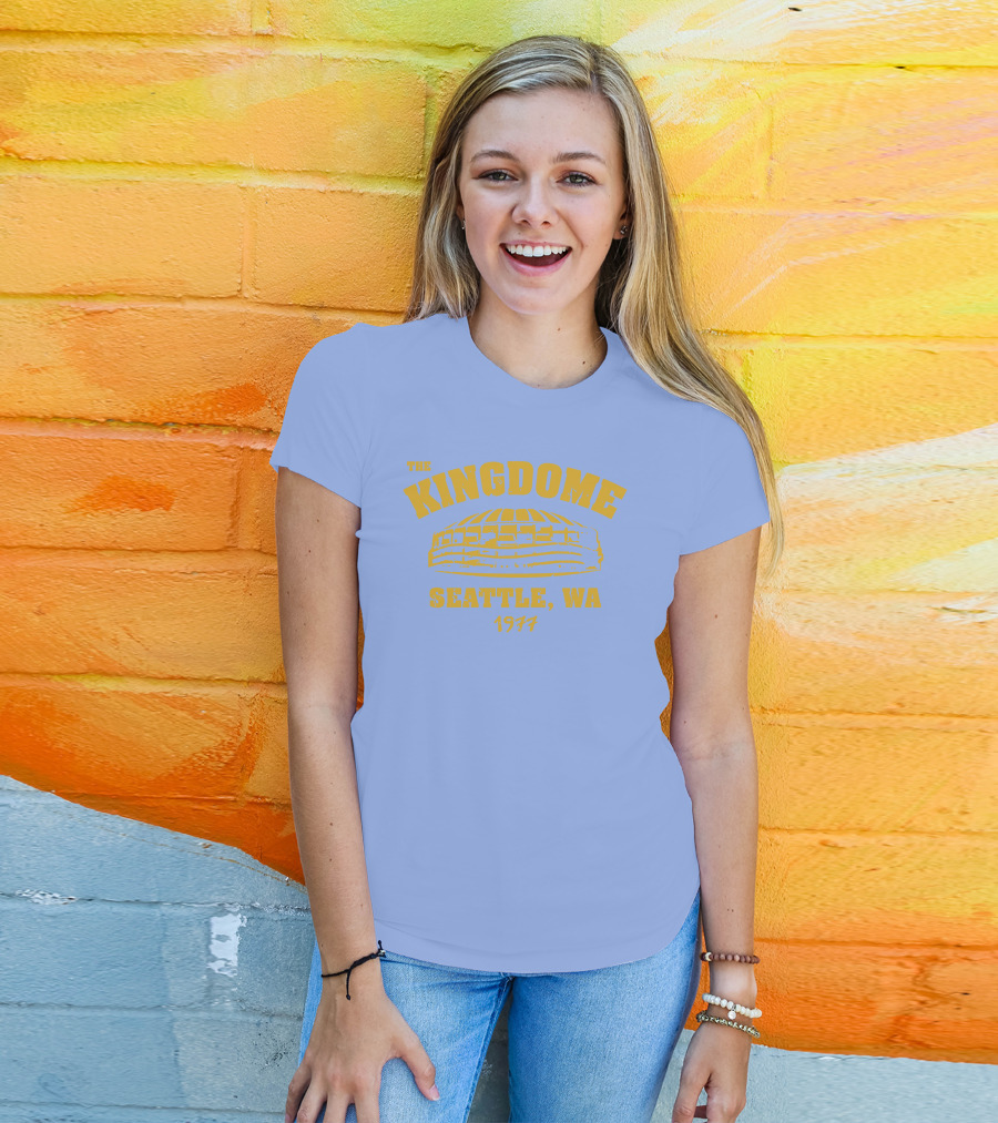 Simply Seattle Merch The Kingdome Seattle WA 1977 Retro Stadium T-Shirt