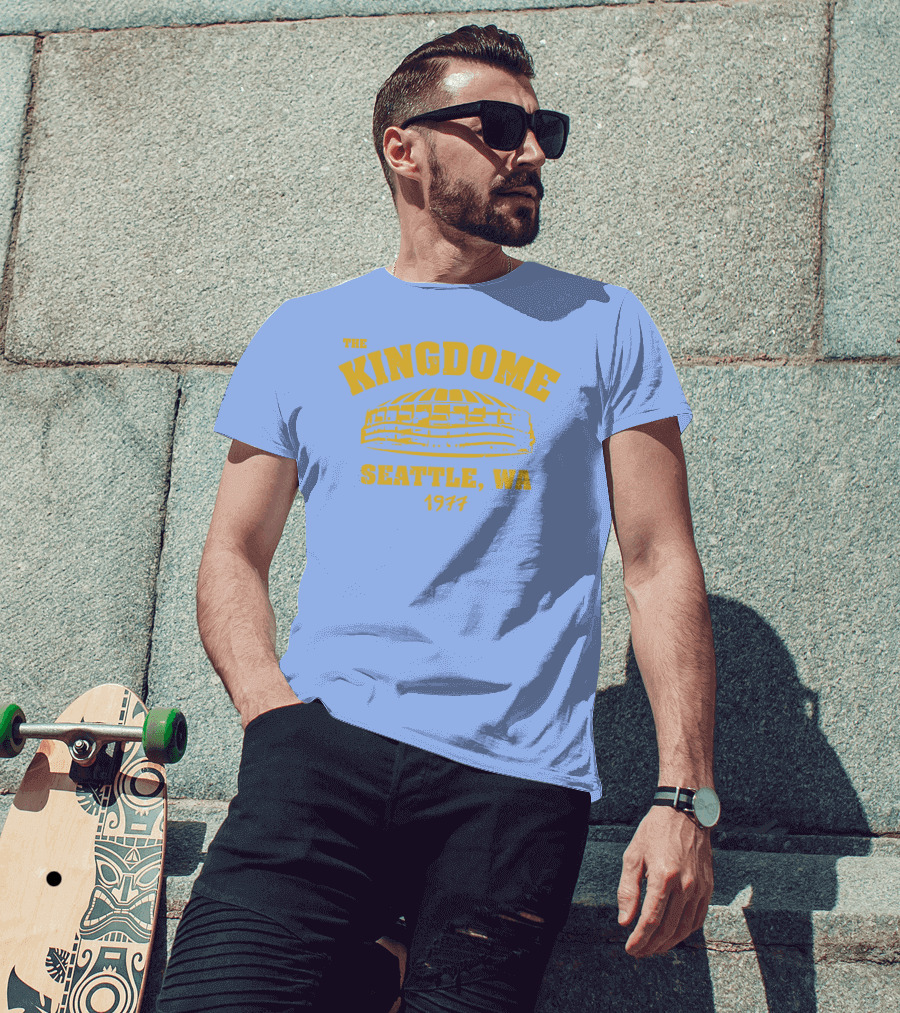 Simply Seattle Merch The Kingdome Seattle WA 1977 Retro Stadium T-Shirt