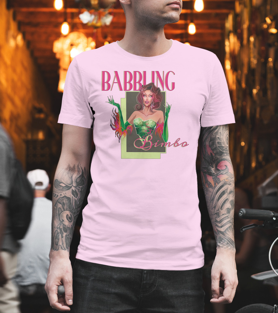 Voss Events Merch Jasmine Kennedie Babbling Bimbo Green Glamour Dress T-Shirt