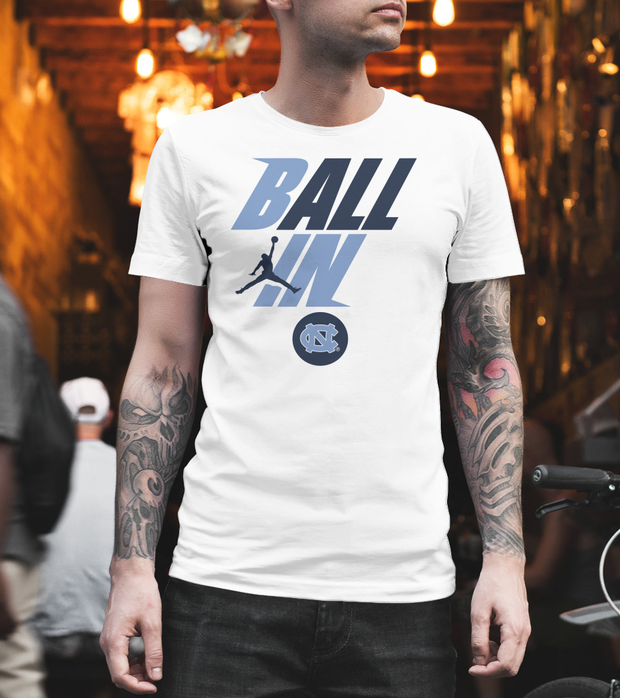 Goheels Shop Jordan Brand North Carolina Tar Heels Ball In Jumpman T-Shirt