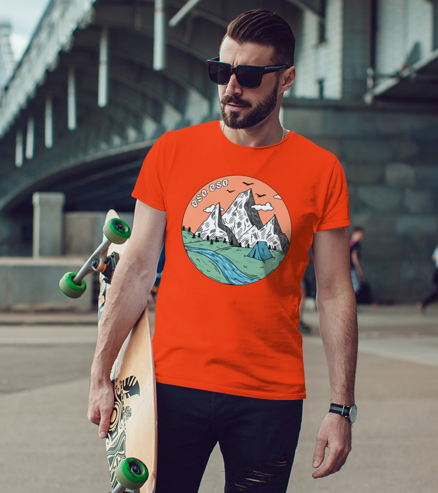 Christine Oso Oso River Tent Camping Mountains T-Shirt