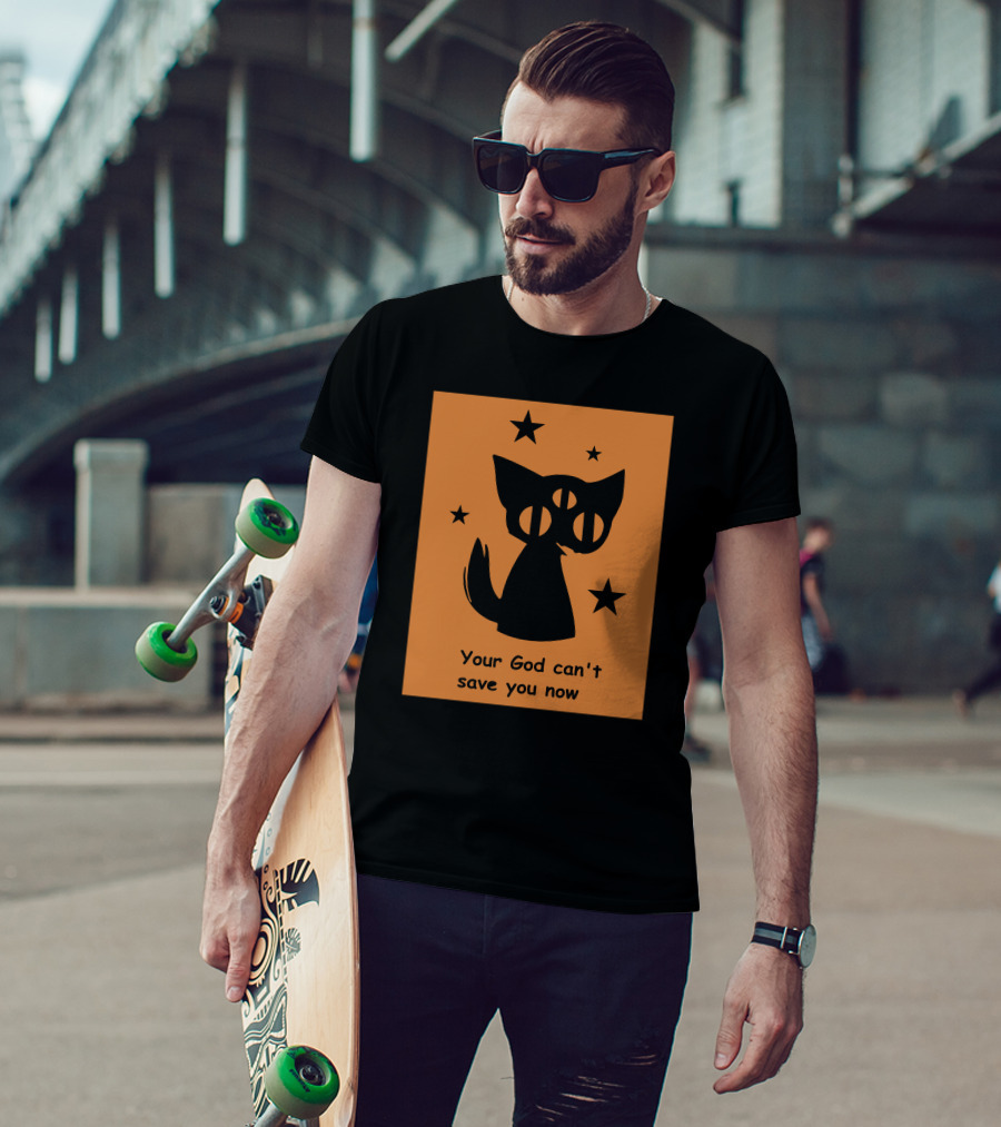 Rex Your God Can't Save You Now Three-Eyed Cat And Stars T-Shirt