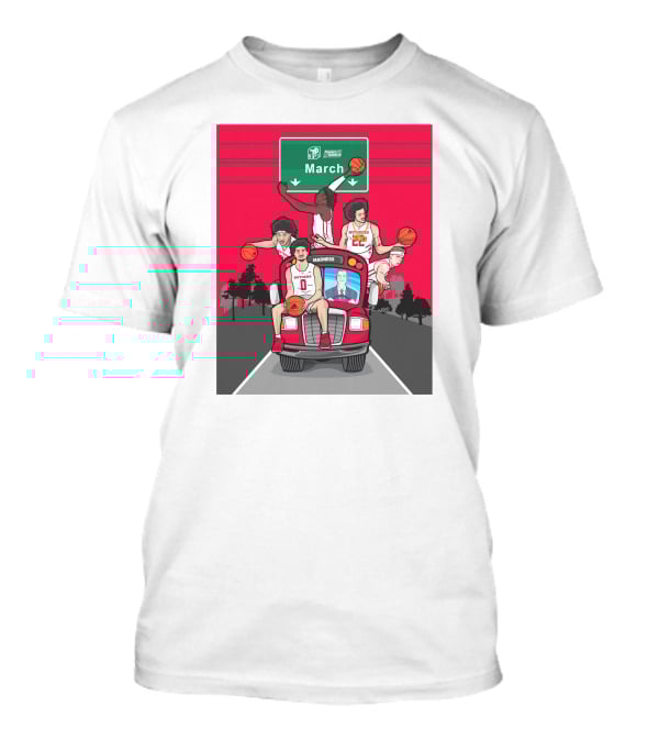 Rutgers Scarlet Knights Basketball March Madness Road Trip To Dayton Ohio T-Shirt