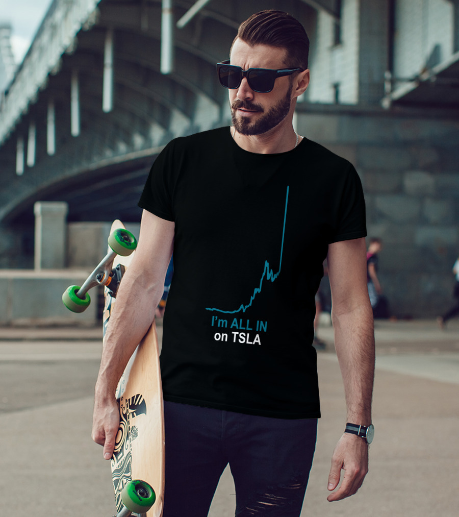 Warren Redlich Molon Tsla I'm All In On TSLA Come And Take It T-Shirt