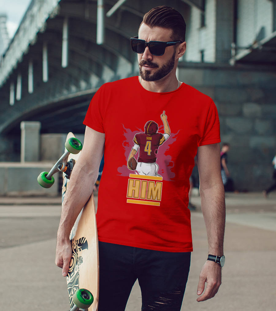 HIM 4 Football Artwork T-Shirt