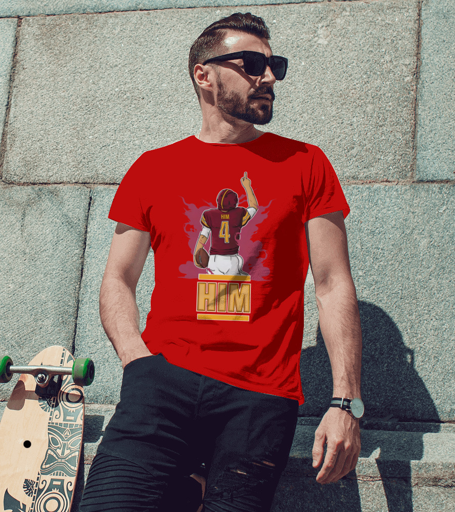 HIM 4 Football Artwork T-Shirt