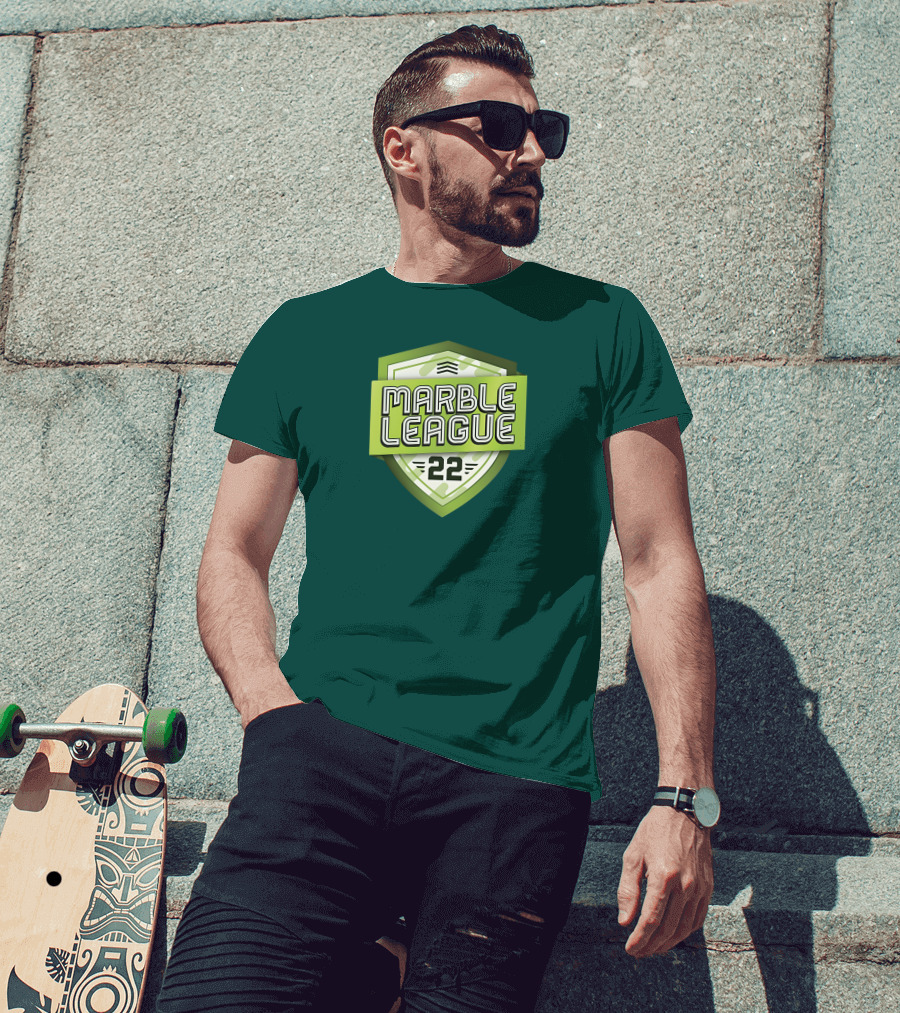 Marble League 22 Jelle's Marble Runs Badge T-Shirt