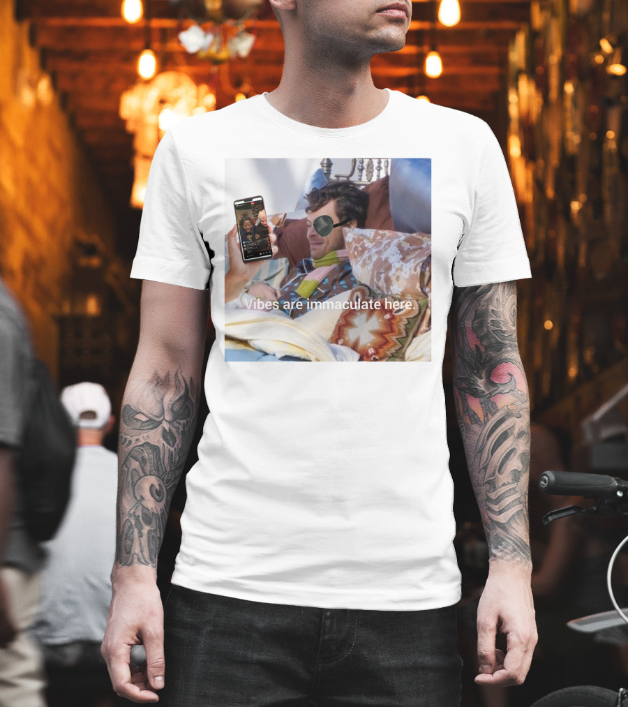 Vibes Are Immaculate Here Cozy Bedtime Bliss T-Shirt