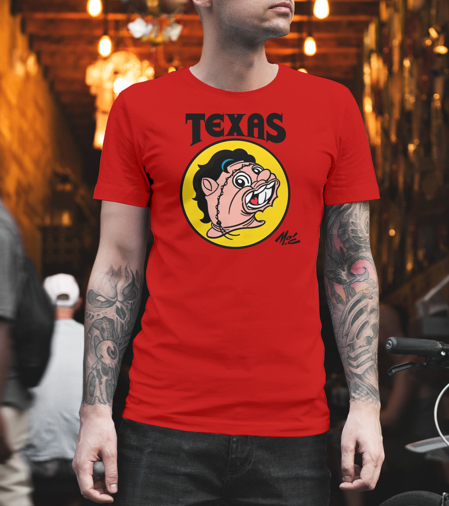 Texas Moc Heather Buckley Mo'e Cartoon T-Shirt