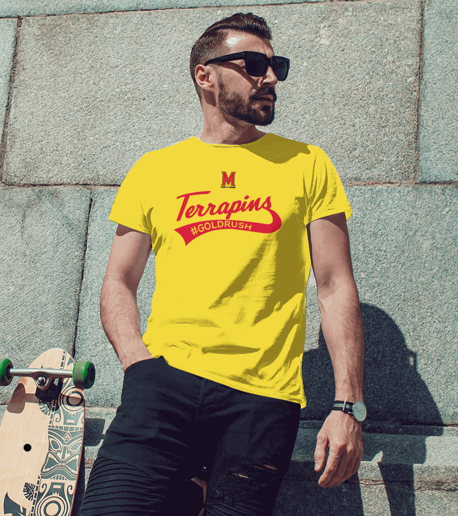 Terrapins #GOLDRUSH Maryland Terrapins M T-Shirt