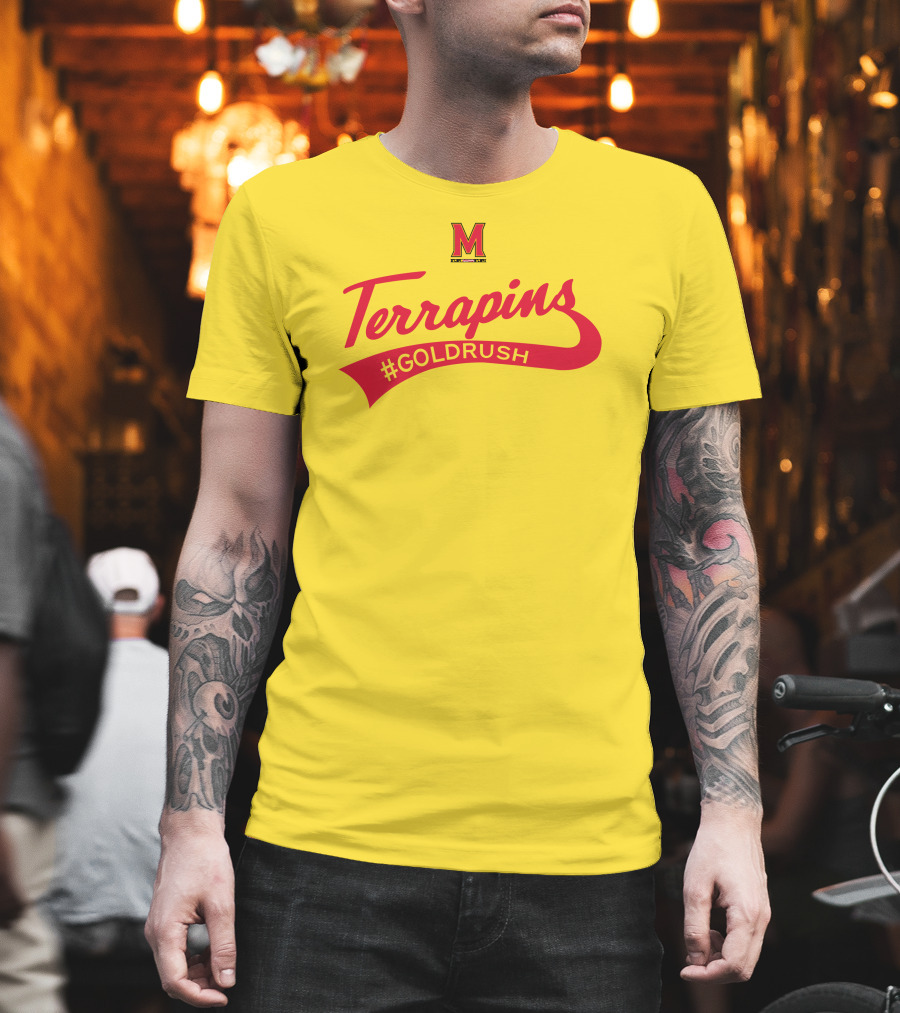 Terrapins #GOLDRUSH Maryland Terrapins M T-Shirt