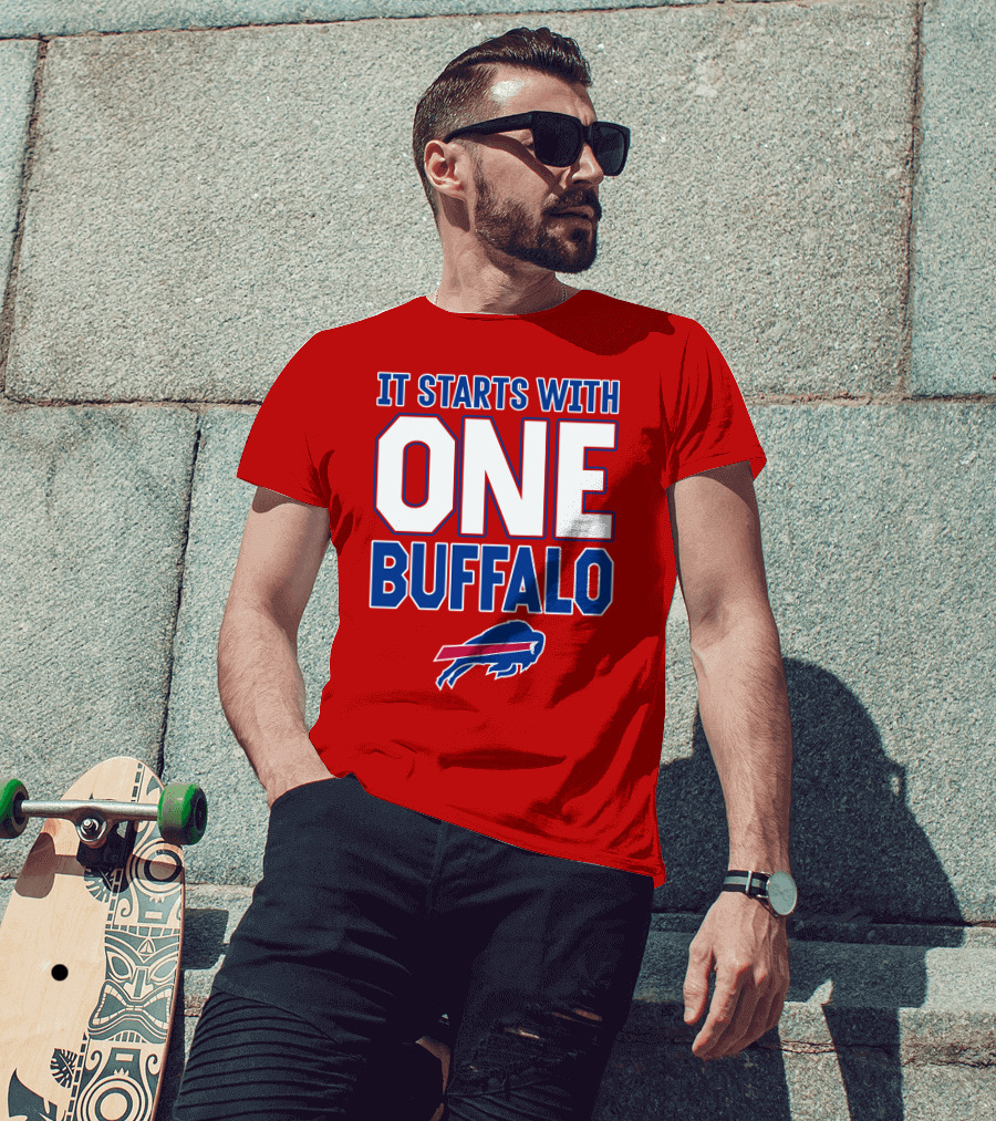 Ken Dorsey It Starts With One Buffalo Bills T-Shirt