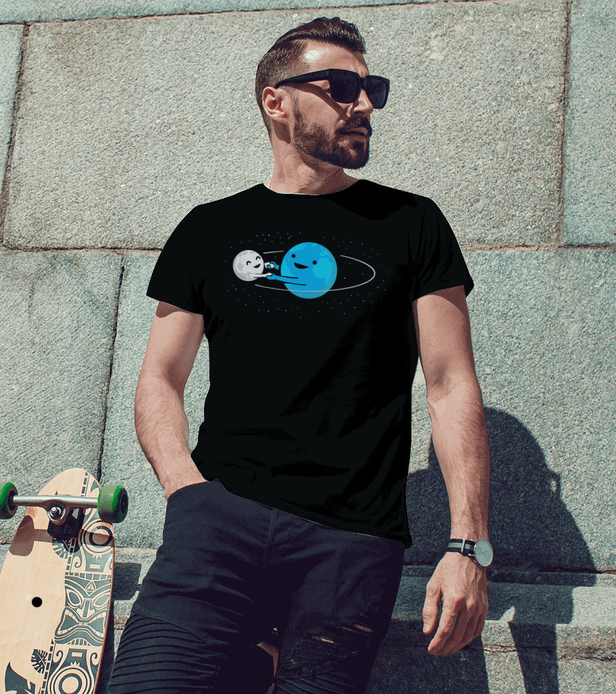 I Love Being Around You Earth And Moon Orbit Dance T-Shirt