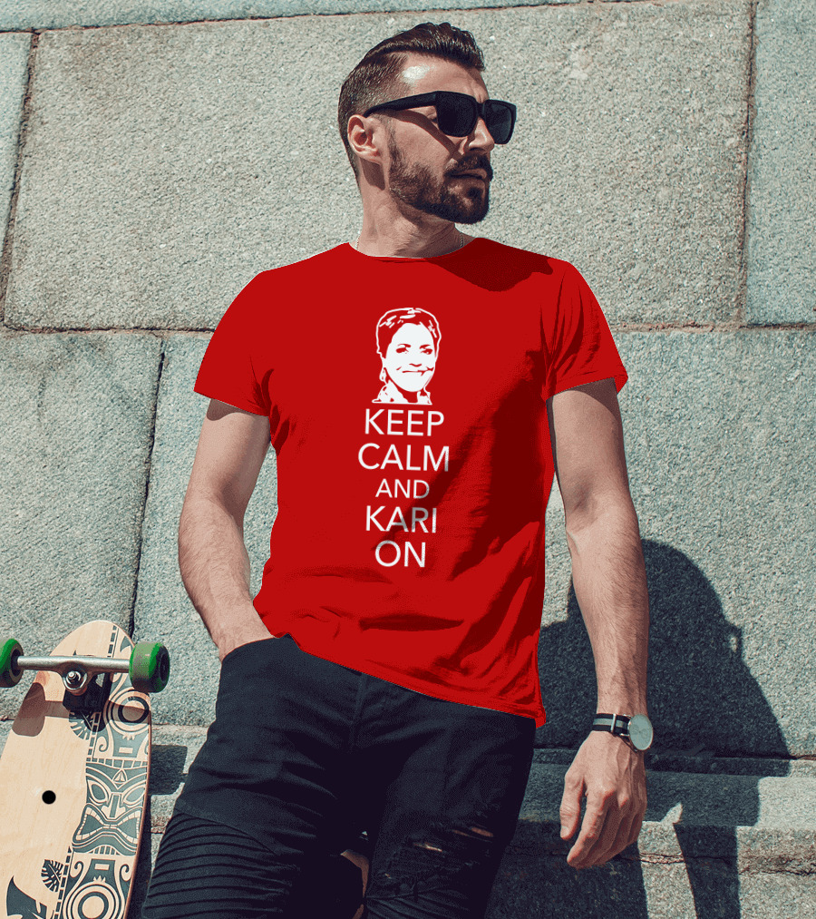Patriottakes Keep Calm And Kari On Iconic Phrase T-Shirt