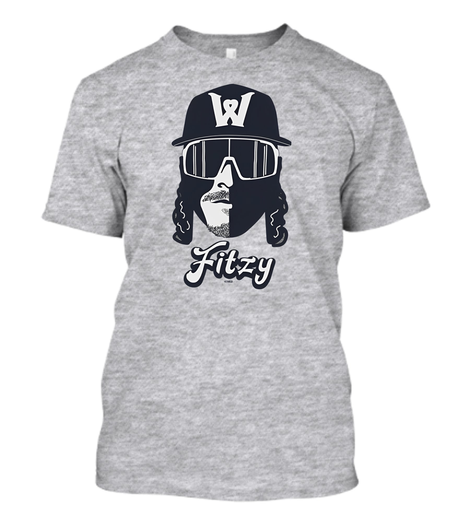 Worcester Red Sox Fitzy '47 Grey Shadow Face W T-Shirt