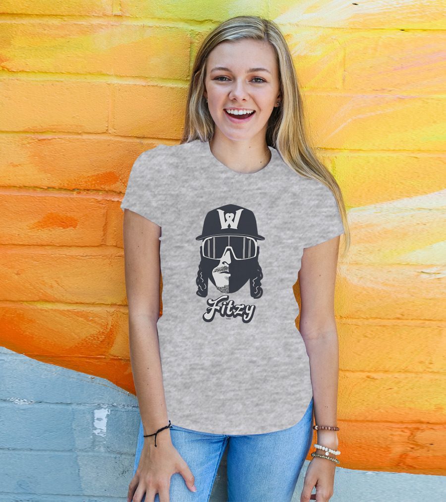 Worcester Red Sox Fitzy '47 Grey Shadow Face W T-Shirt