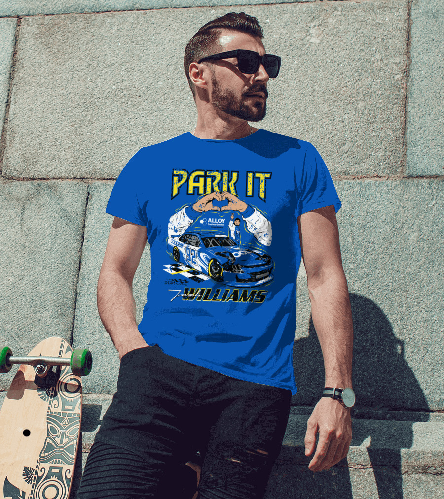 Park It Josh Williams Alloy Employer Services Race Car 92 Williams T-Shirt