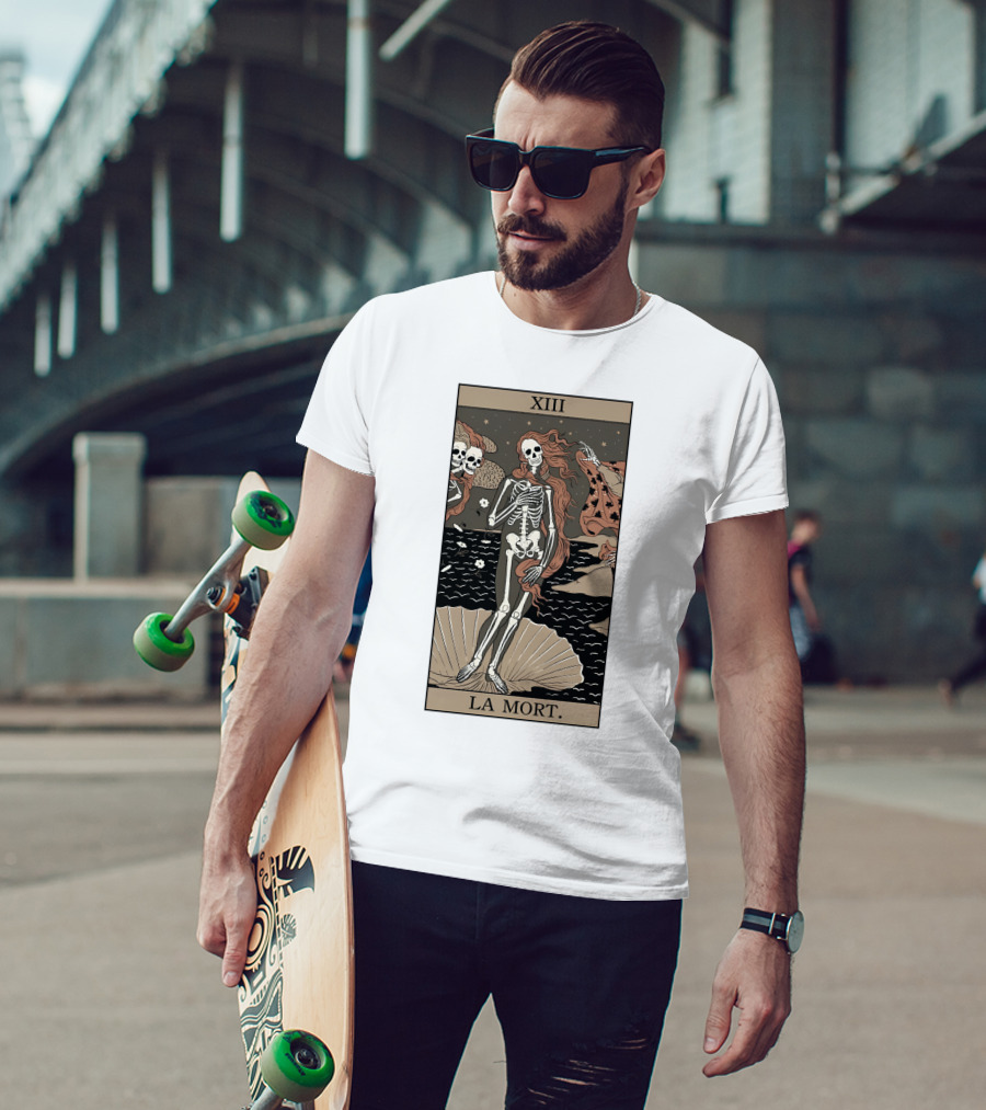 XIII La Mort Tarot Death Of Venus Skeleton T-Shirt