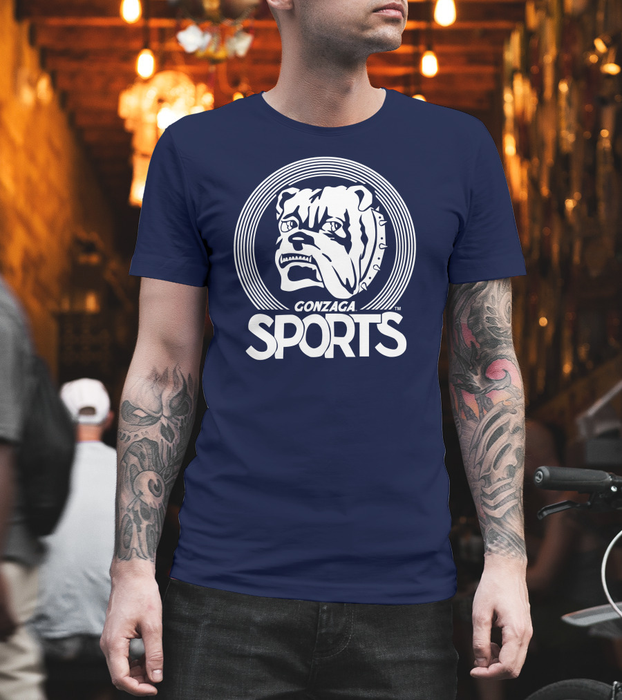 Homefiel Vintage Gonzaga Sports Bulldog T-Shirt