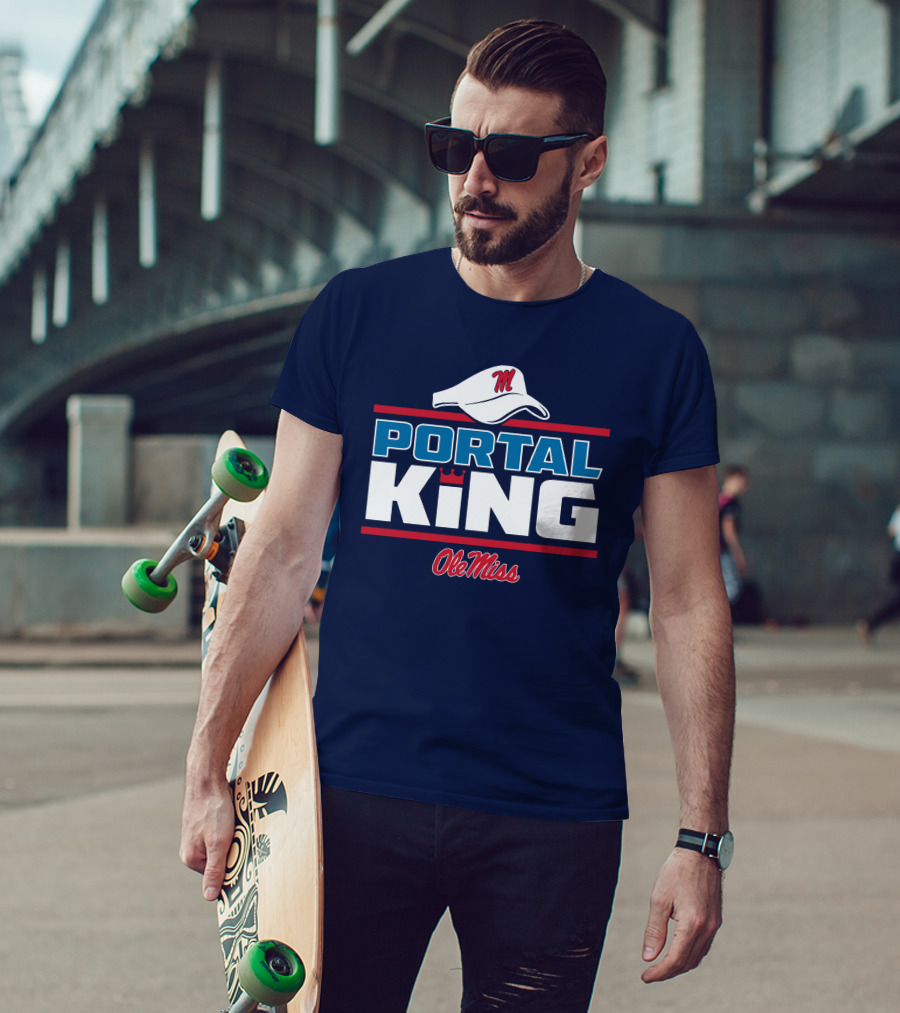 Lane Kiffin Ole Miss Portal King Football Iconic Hat T-Shirt